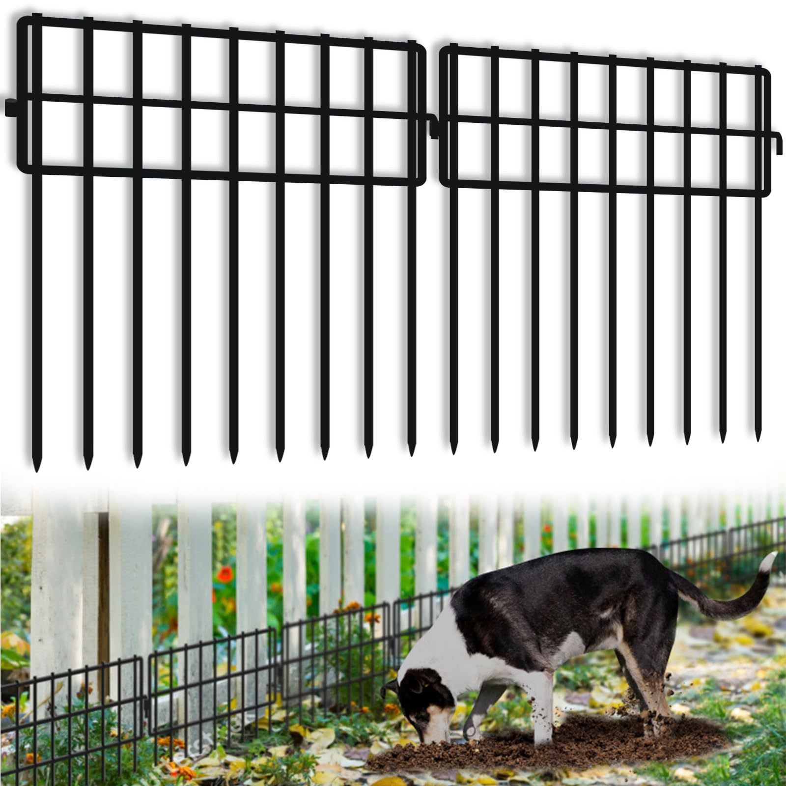 Amazon.com : 32 Panels Animal Barrier Fence No Dig, 32ft(L) X 13in