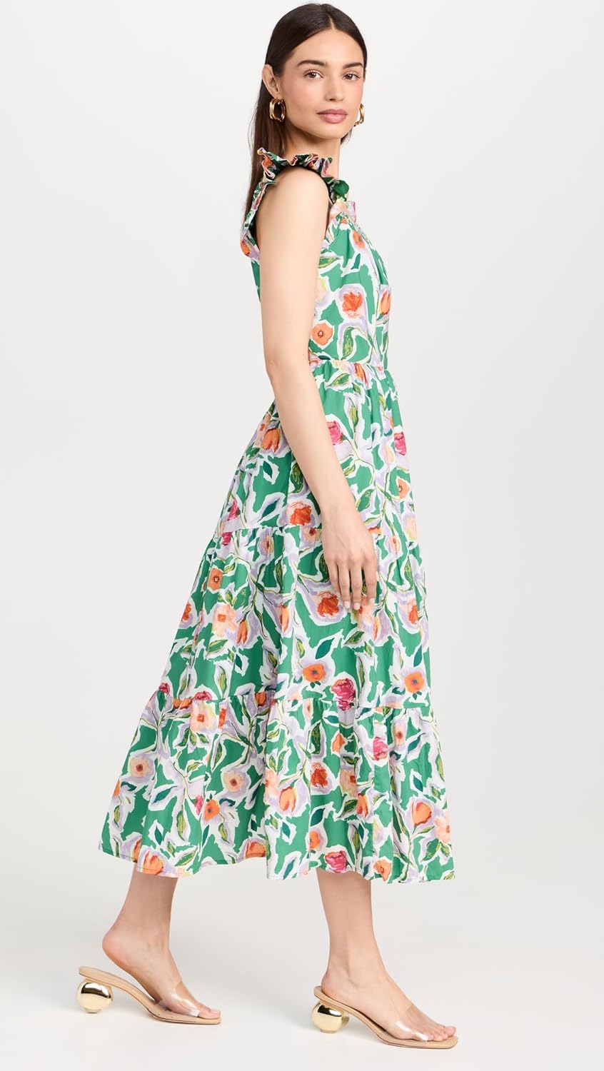 English Factory Women's Back Bow Floral Midi Dress - Image 4