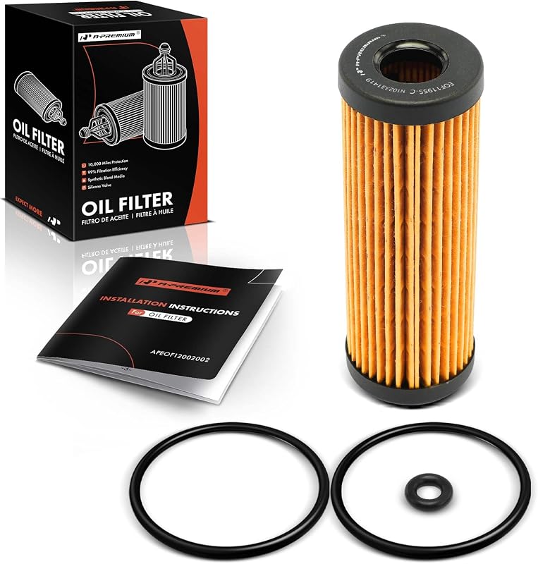 Filtro de óleo de cartucho A-Premium para Ford e Lincoln – Referências CH11955, WL10050 e L38154