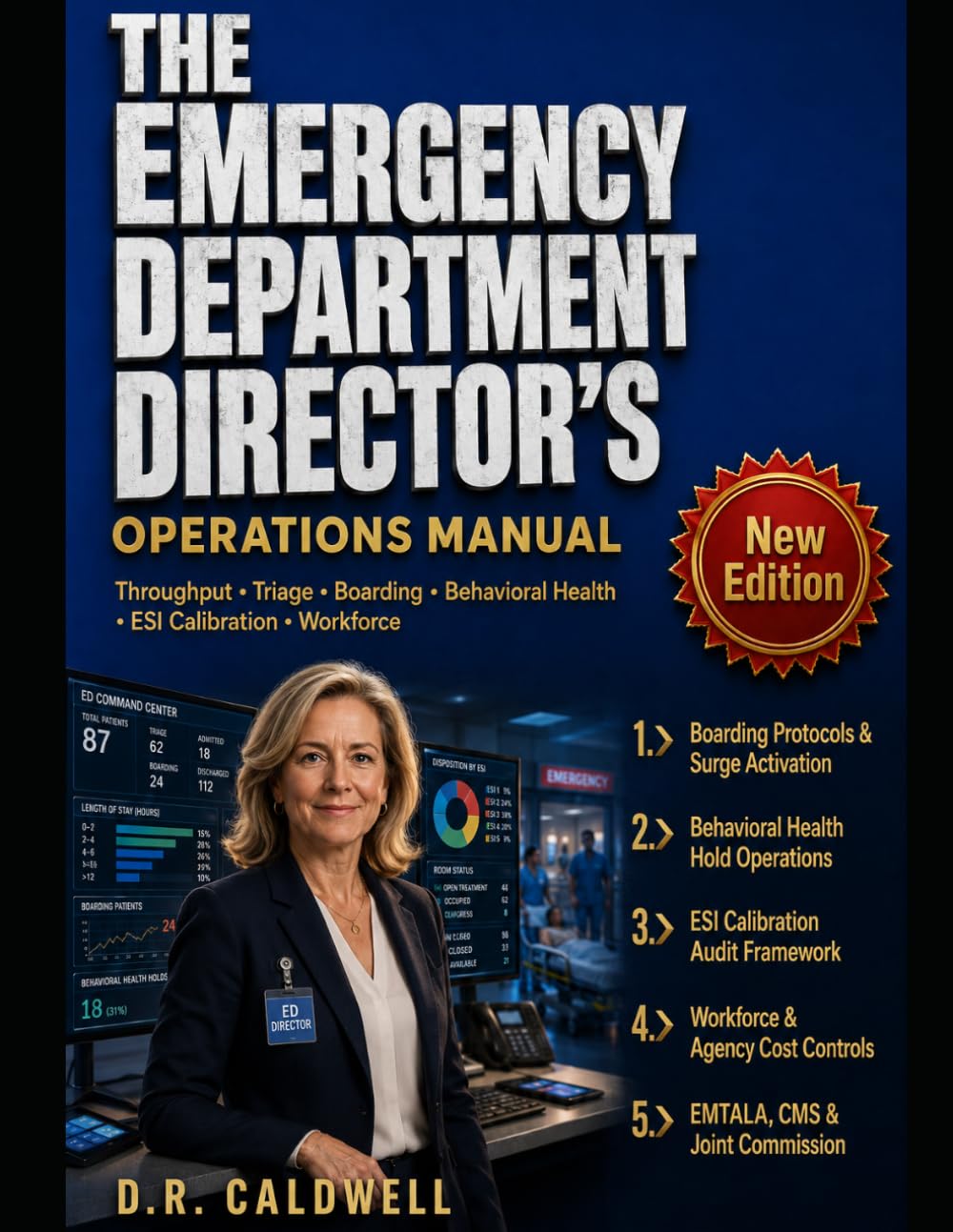 The Emergency Department Director’s Operations Manual: Throughput, Triage Models, Boarding, Behavioral Health Holds, ESI Calibration, and Building an ED That Performs Under Volume