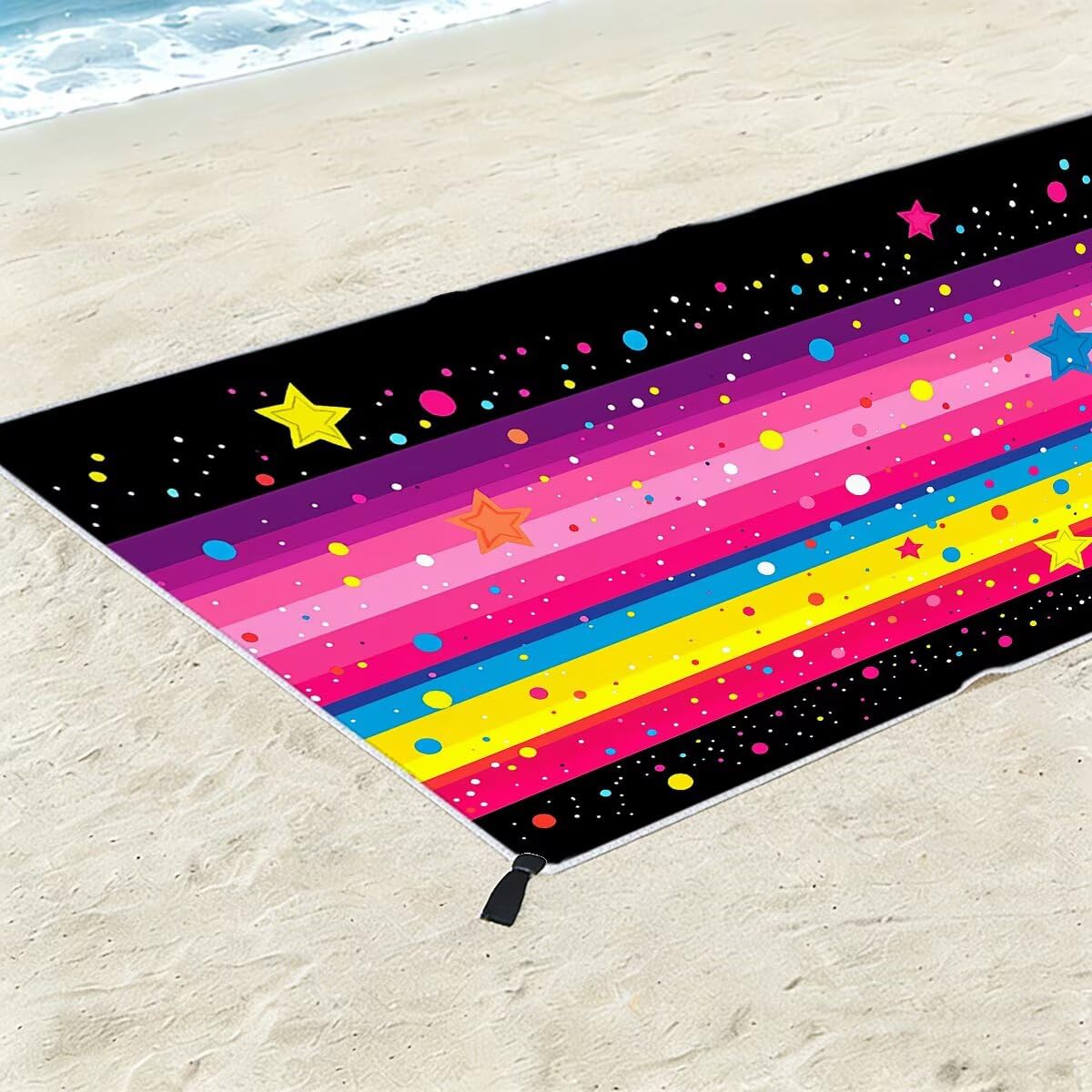 Ręcznik plażowy XXL, 100 x 220 cm, zestaw 2 szt., ręcznik do sauny, ręcznik z mikrofibry, szybkoschnący, sportowy ręcznik do studia fitness, lekki ręcznik kąpielowy, duży, bez piasku, ręcznik plażowy