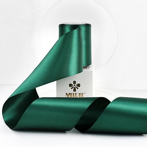 Vista 808 de MEEDEE Orange Satin Ribbon - 1.5 inch Double Faced Satin Ribbon, 50 Yards - Neon Tangerine - For Christmas, Thanksgiving, Halloween, Weddings