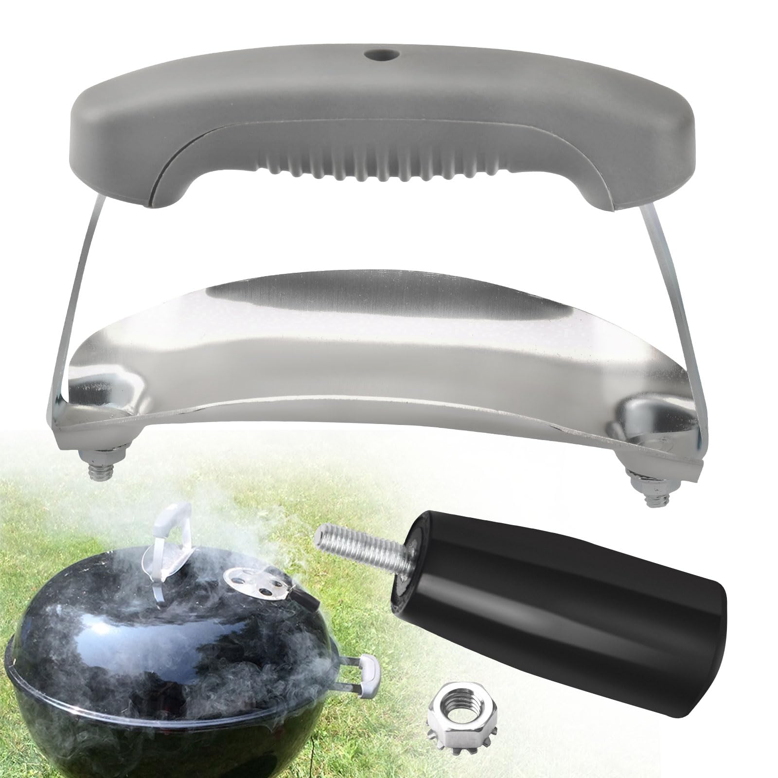 Amazon.com: Braveboy Damper & 80672 Charcoal Lid Handle Kit