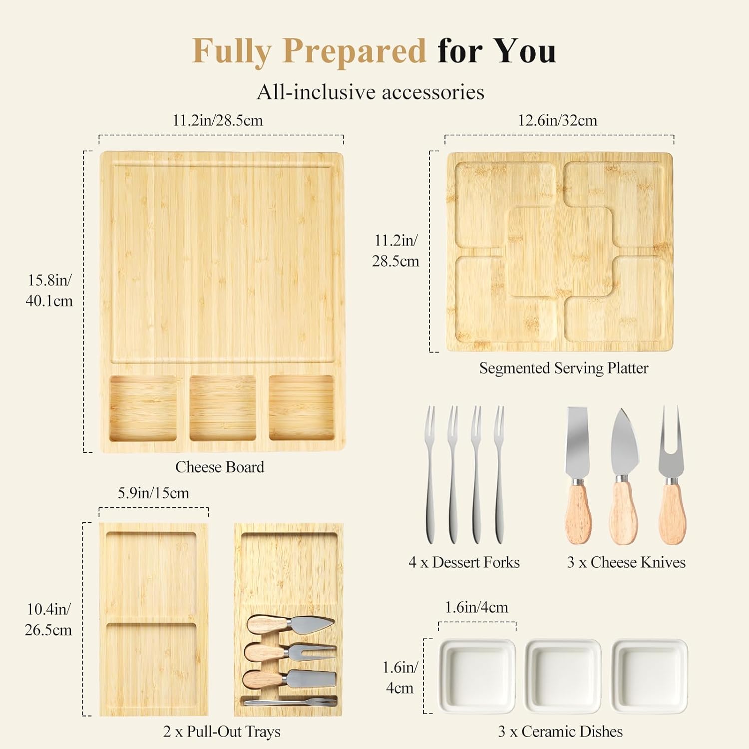 005 Double-Drawer Charcuterie Boards & 003 Charcuterie Boards