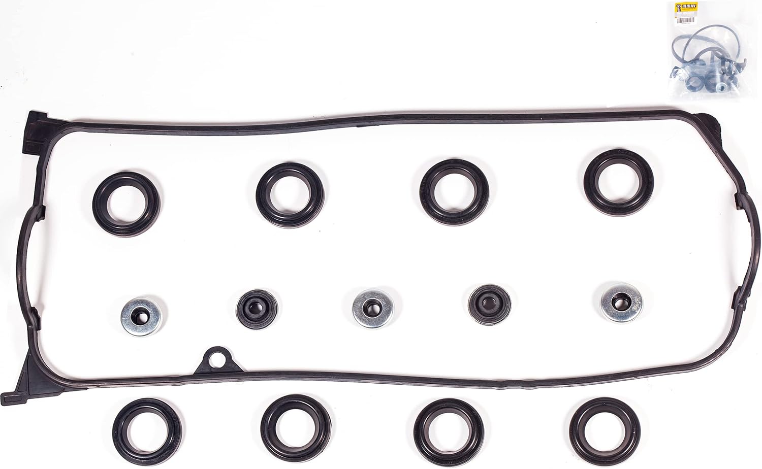 VS50606R Compatible with Honda Civic Acura EL Engine Valve Cover Gasket & Gromets & Spark Plug Tube Seals 2001 2002 2003 2004 2005 01 02 03 04 05 1.7L L4 1668cc 1700cc VC4034