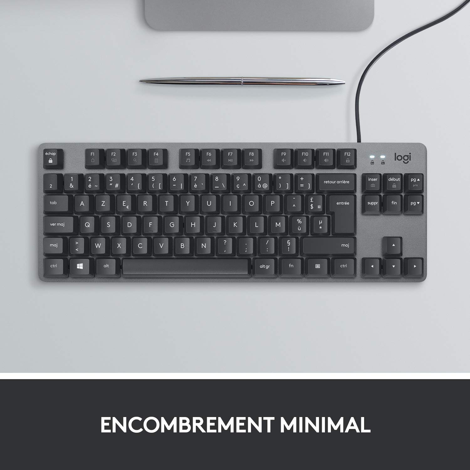 Logitech K835 TKL Clavier Filaire Mécanique en Aluminium
