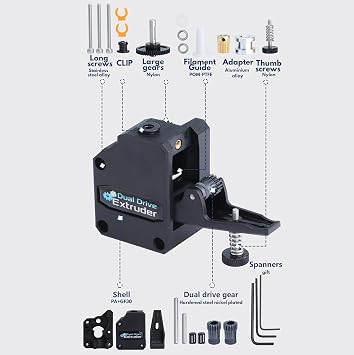 Bowden Extruder V2.1 RNC Nano Coated Gear DDB Universal Geared Extruder for 3D Printer