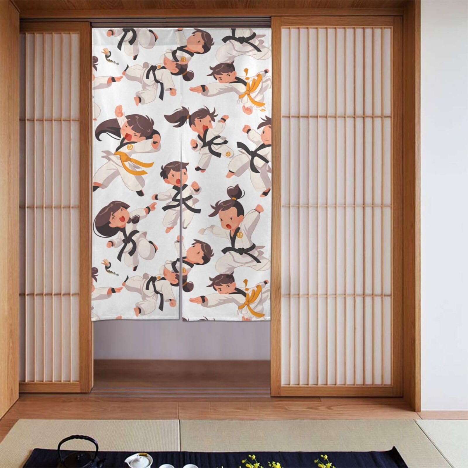 Rideaux occultants Taekwondo pour bloquer la lumière de la chambre