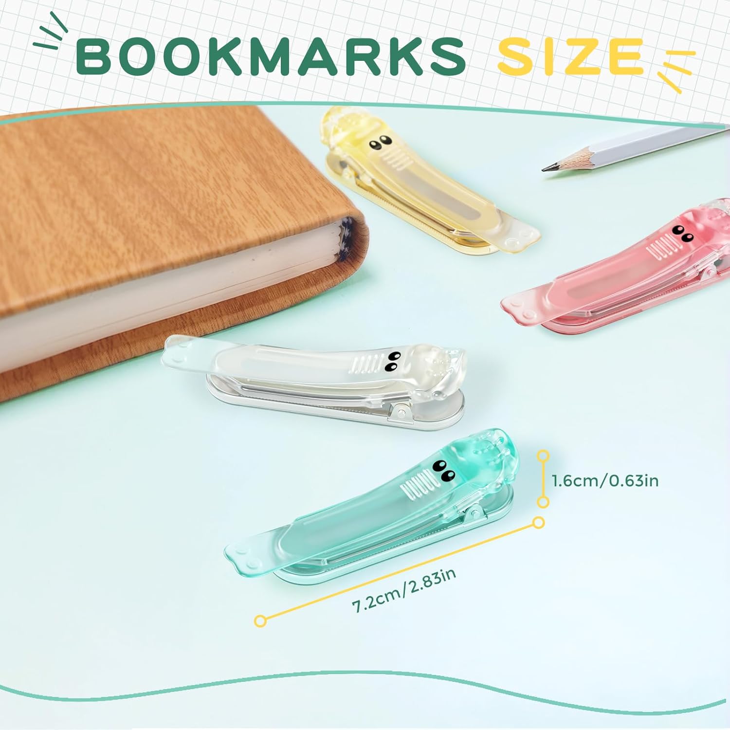 3pcs Automatic Bookmark Silicone, Bookmarks for Women, Book Marks for Reading Women, Cute Unique Book Markers for Reading, Reading Accessories Gifts for Book Lovers - Image 6
