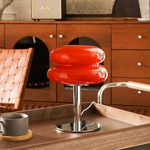 Miniatura 8 de Lámpara de hongo para dormitorio, lámpara moderna de mediados de siglo para mesita de noche, pequeñas lámparas de mesita de noche retro regulables