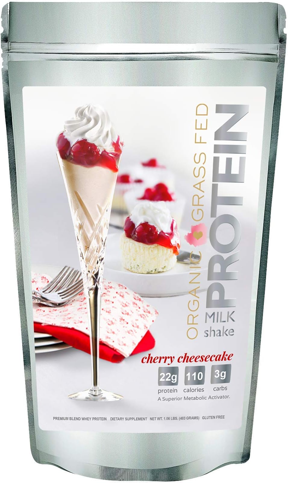 Protein Milkshake Whey Master Parent (15 Servings, Cherry Cheesecake)