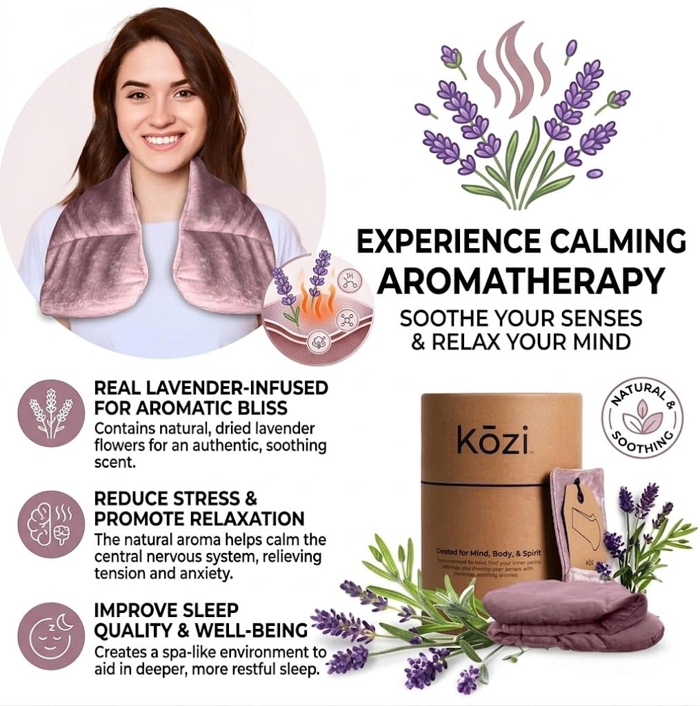 Amazon.com: Kozi Neck Heating Pad | Microwaveable Weighted