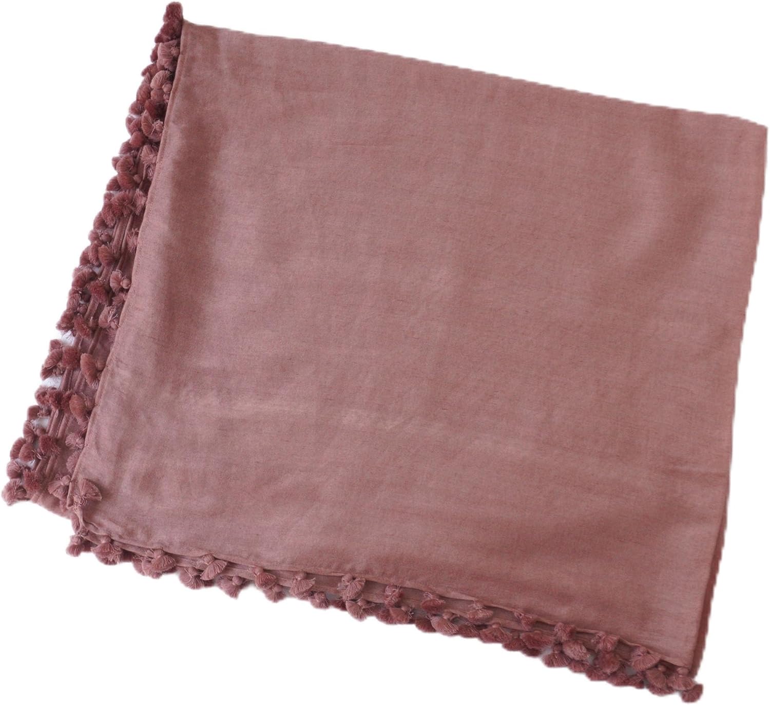 Amazon | [シトラス] 正規直輸入品 無地ポンポン付きストール Classic