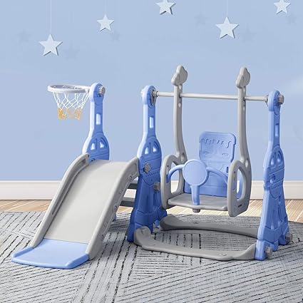 Amazon Co Jp 子ども すべり台 ブランコ 滑り台 室内 屋外 子供用滑り台 耐荷重 40kg 安定 すべりだい ロング 屋内 室内 遊具 キッズ 子供 幼児 誕生日 プレゼント お祝 おもちゃ 男の子 女の子 誕生日 プレゼント 東京倉庫出荷 1年 ブルー おもちゃ