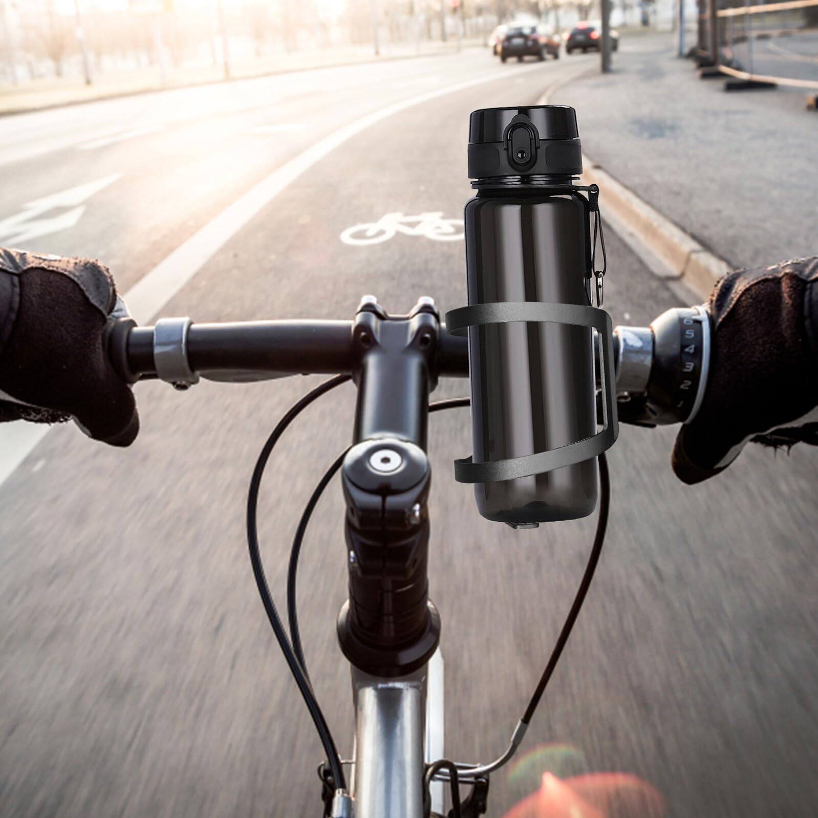 3 Juegos Soporte de Botella de Agua para Bicicleta Portabidón Desmontable de Aluminio Compatible con Bicicletas de y Plegables Resistente y Antideslizante Instalación para