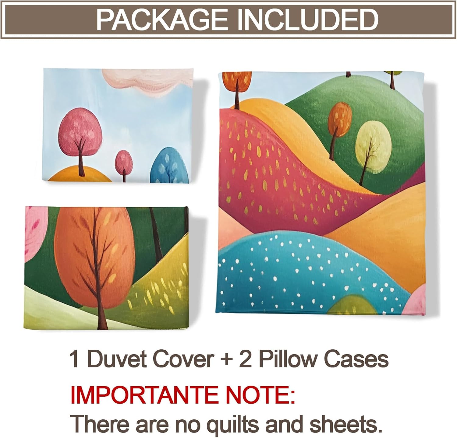 Cartoon Duvet Cover Full Size, Kids Bedding, Colorful Comforter Cover Set Microfiber 3pcs Washed Comfy Breathable with 2 Pillow Shams & Zipper Closure, 80"X90"