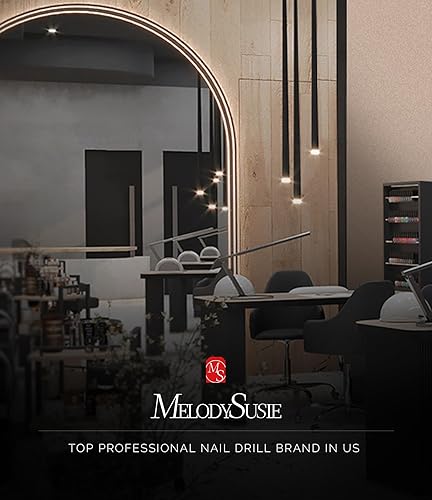 Miniatura 8 de MelodySusie Kit de taladro eléctrico inalámbrico 11 en 1, 25,000 rpm, juego de archivos de uñas recargables portátiles para uñas de gel acrílico, 25
