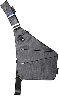 Mens Shoulder Crossbody Chest Bag Classic Sling Slim Backpack Multipurpose Daypack Right-hand