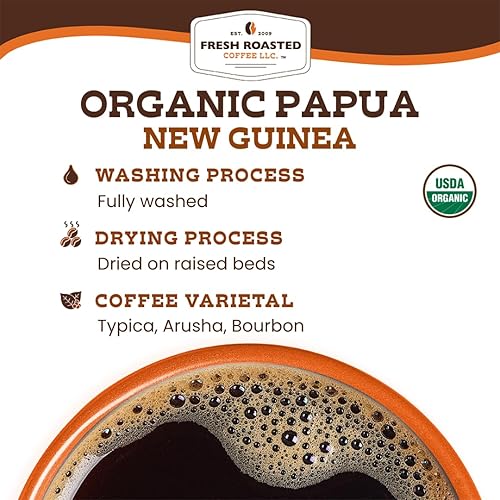 Vista 108 de Fresh Roasted Coffee, Yirgacheffe Kochere Etíope oscuro, 2 libras (32 oz), tostado oscuro, Kosher, grano entero