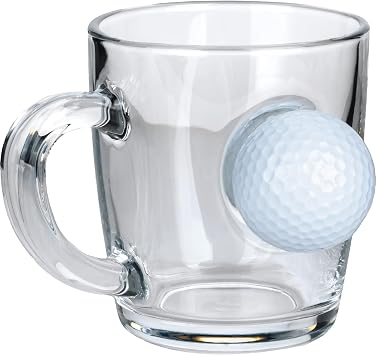 Ger ek Golf Toplu  zel Tasar m  ay Kahve Kupas  340cc Kupa Fincan