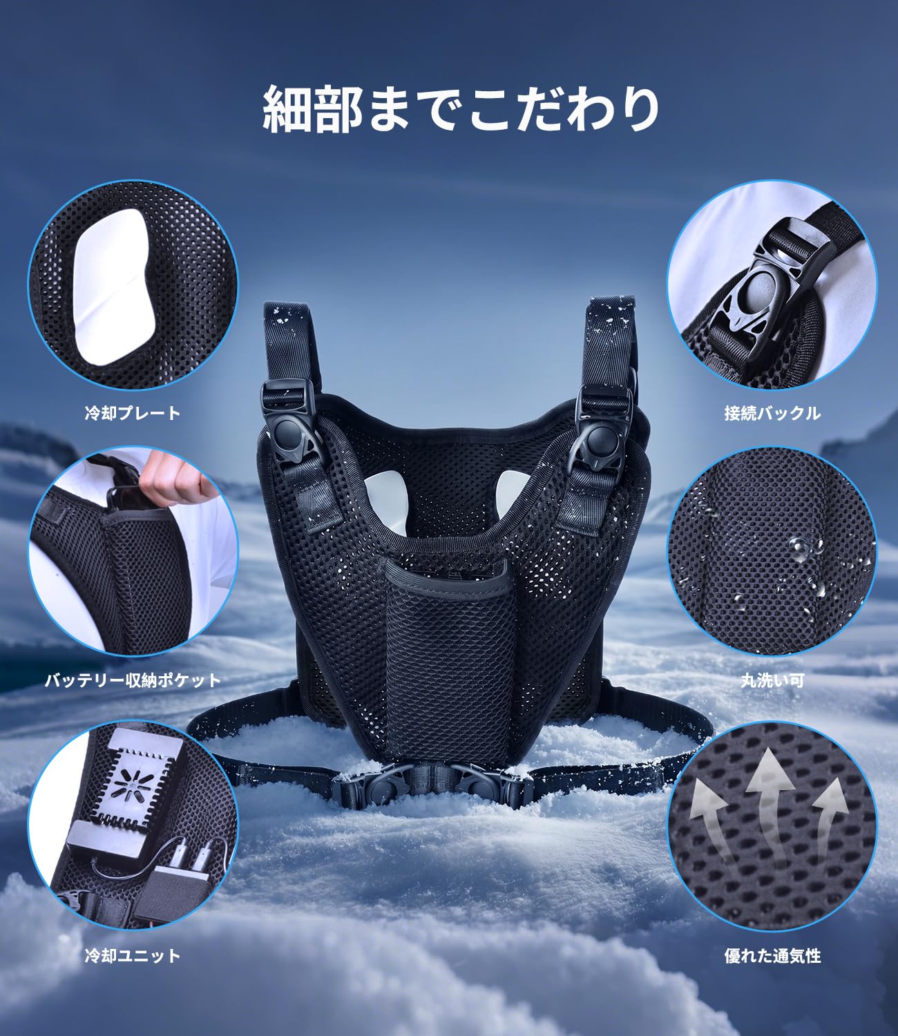 Amazon.co.jp: ペルチェ ベスト 【最大-30℃瞬間冷却・ 1秒瞬冷