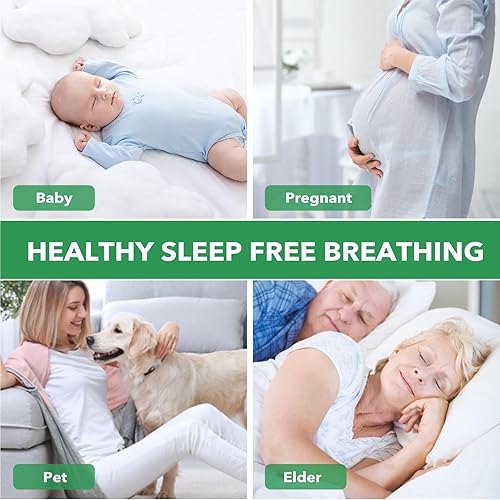 Miniatura 4 de Anne Klein Protector de colchón 100% impermeable, tamaño Queen, funda de colchón transpirable 3D de tela de aire refrescante, suave, sin ruido,