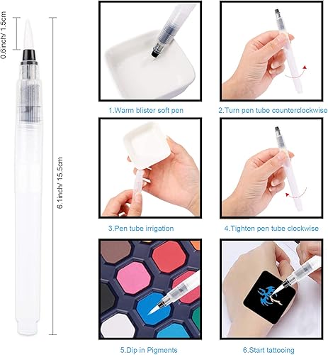 Miniatura 5 de Konsait 629 plantillas temporales de tatuajes, kit de tatuaje con purpurina para niñas y niños, plantillas de pintura facial, plantillas de arte