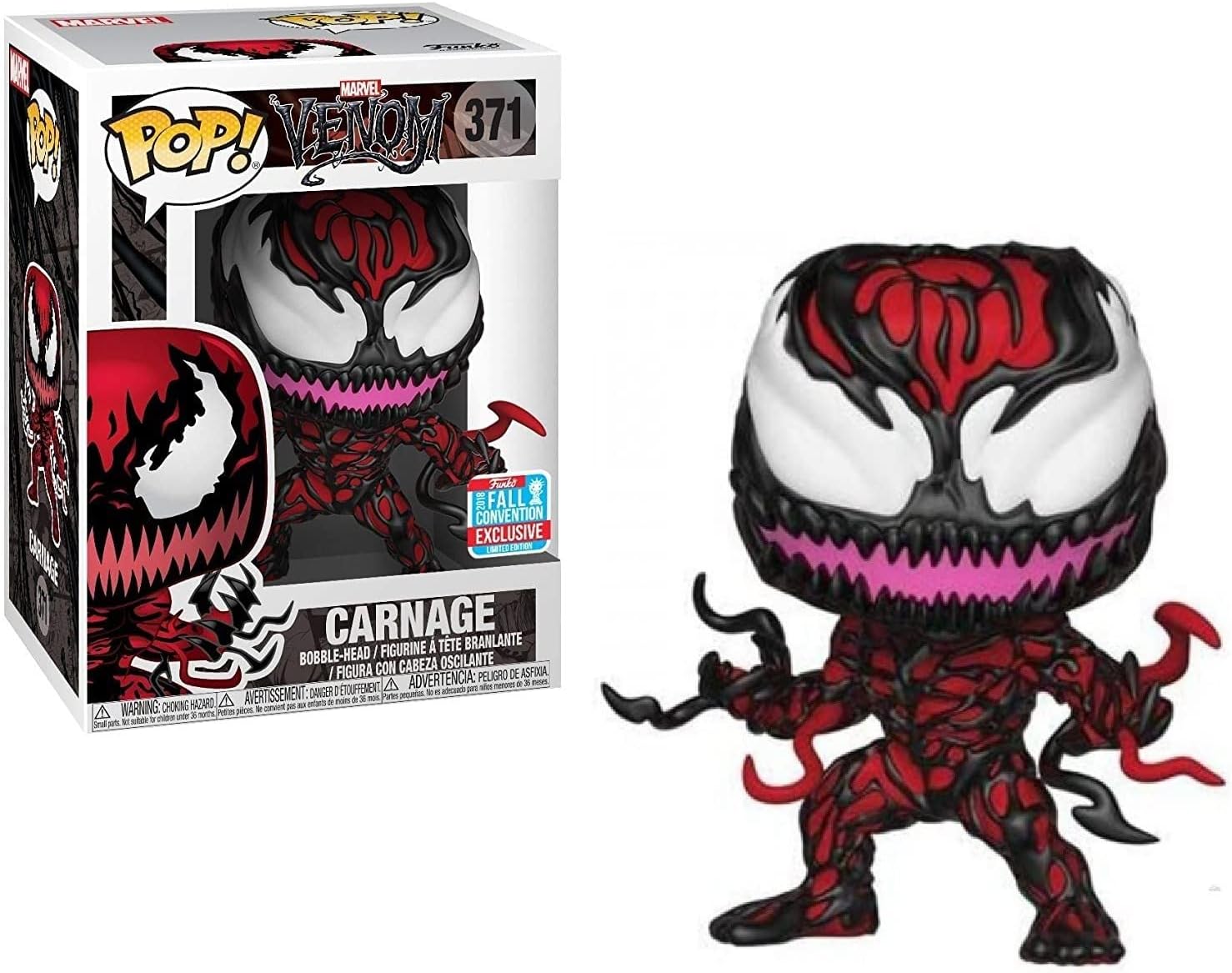 NYCC 2018 - POP! Marvel: Venom - Carnage [with Tendrils] #371 - Shared Exclusive!