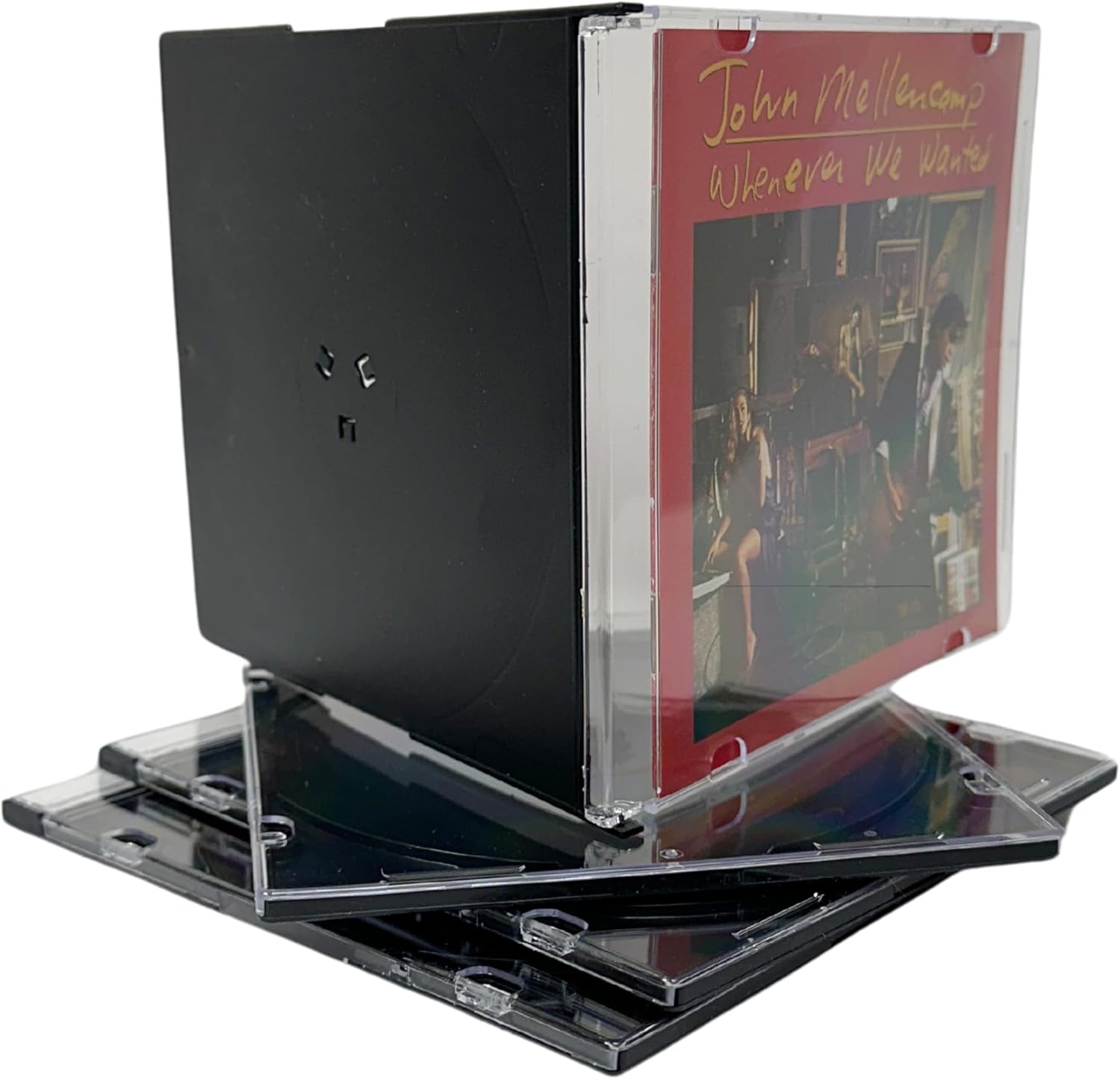 mediaxpo Premium Slim Black Jewel Cases - Protect and Showcase Your CDs - Slim CD Case for Space-Saving Storage (Pack of 400)