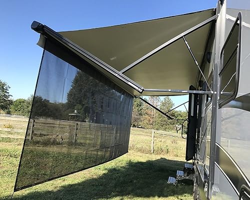 Miniatura 67 de Tentproinc Pantalla parasol para toldo, 8 pies x 13 pies 3 pulgadas (apta para toldo de 14 pies), protector solar de malla para autocaravana, cámper