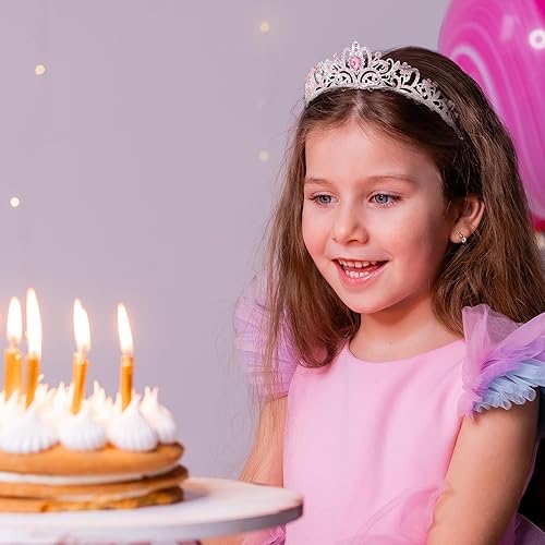 Miniatura 30 de Corona de princesa para mujer, tiaras de reina de cristal para niñas, accesorios para el cabello de novia, regalos para cumpleaños, boda