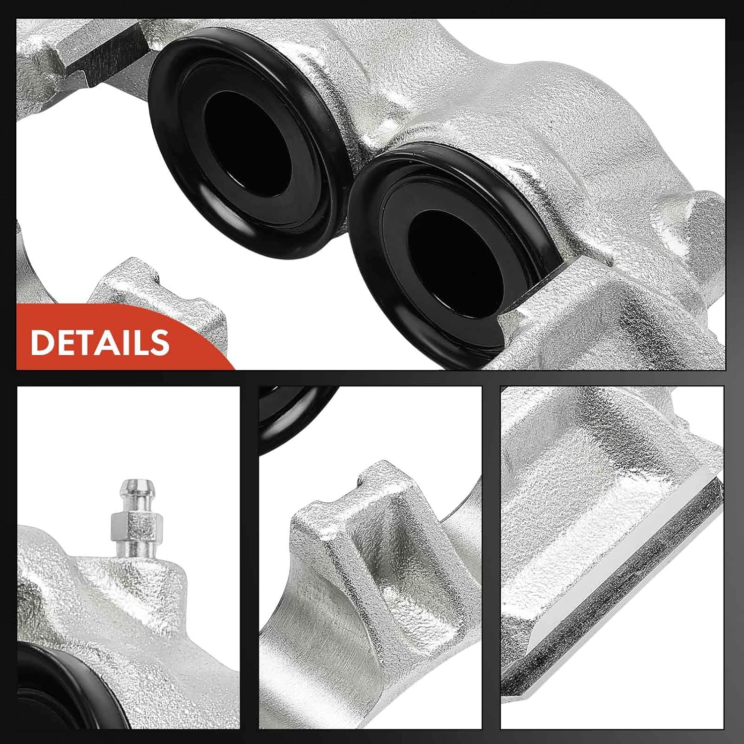 A-Premium 2-PC Set Disc Brake Caliper Assembly Without Bracket Compatible with Ford F-250 F250 F-350 F350 1986-1994, E-250 E-350 Econoline Club Wagon 1986-1991 - Front Driver and Passenger Side