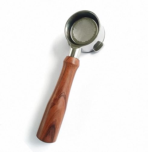 Miniatura 2 de Portafiltro desnudo sin fondo de 2.126 in para manipulación de café compatible con Breville BES 840870878880, incluye cesta de 2.126 in, cepillo