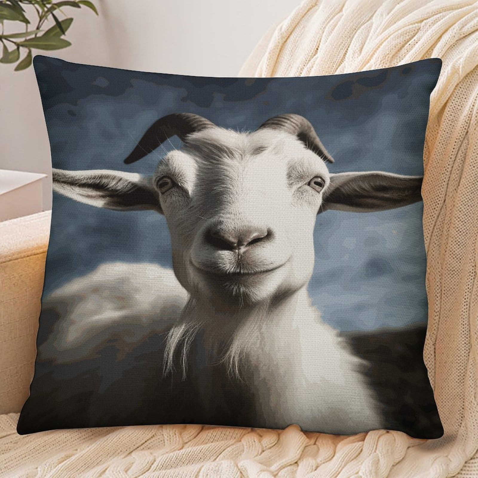 Fekiloot Style Goat Pillowcase Pillow Sham Pillow Case