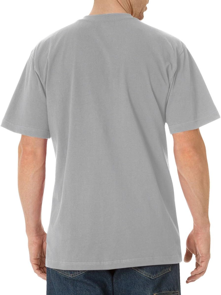 Dickies Mens Heavyweight Henley Shirts, Heather Gray, XX-Large Tall US - Image 4