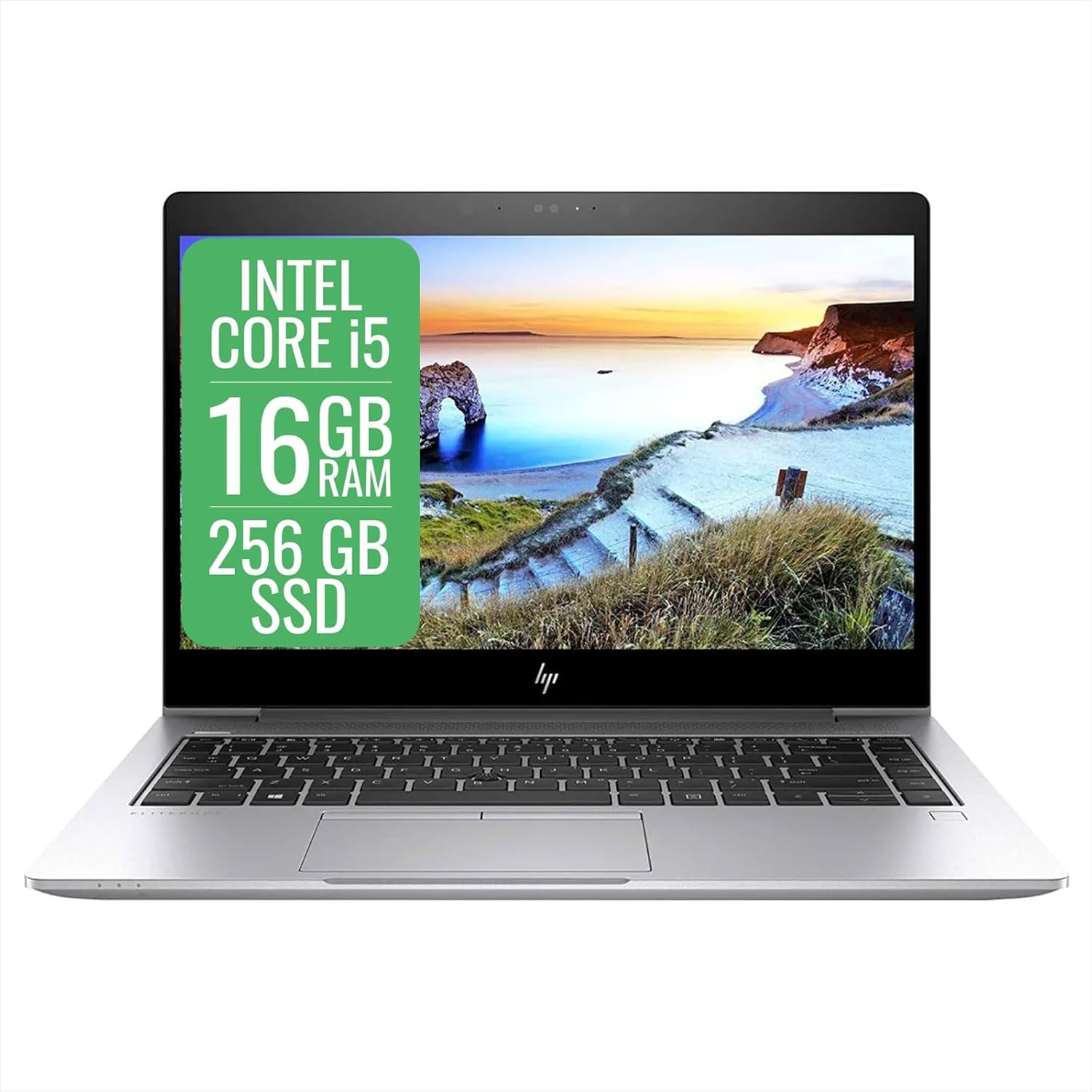 PC portatile HP EliteBook Intel Core i5 8th, Ram 16Gb, SSD 256GB, display 13,3″, WiFi, BT, CAM, Windows 11 Pro + Libre Office (Ricondizionato)