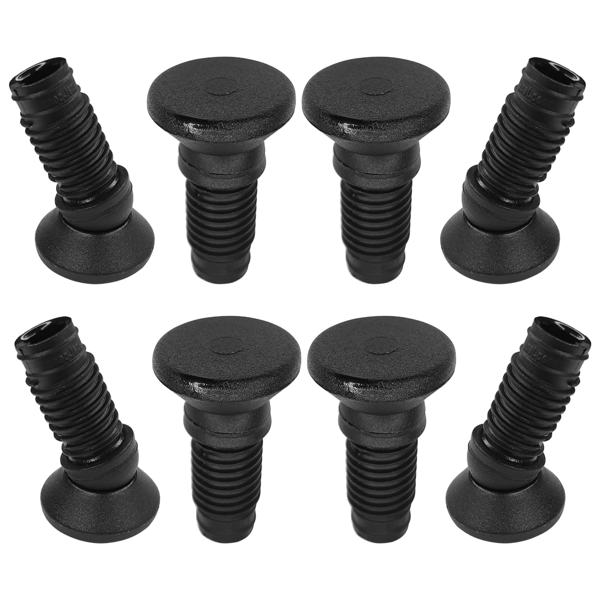 cyclingcolors 8 x Furniture Gliders Adjustable Foot Joint Gliders Chair Gliders for Round Tubes Adjustable Foot Chair Legs Angle 20° 25/20 mm