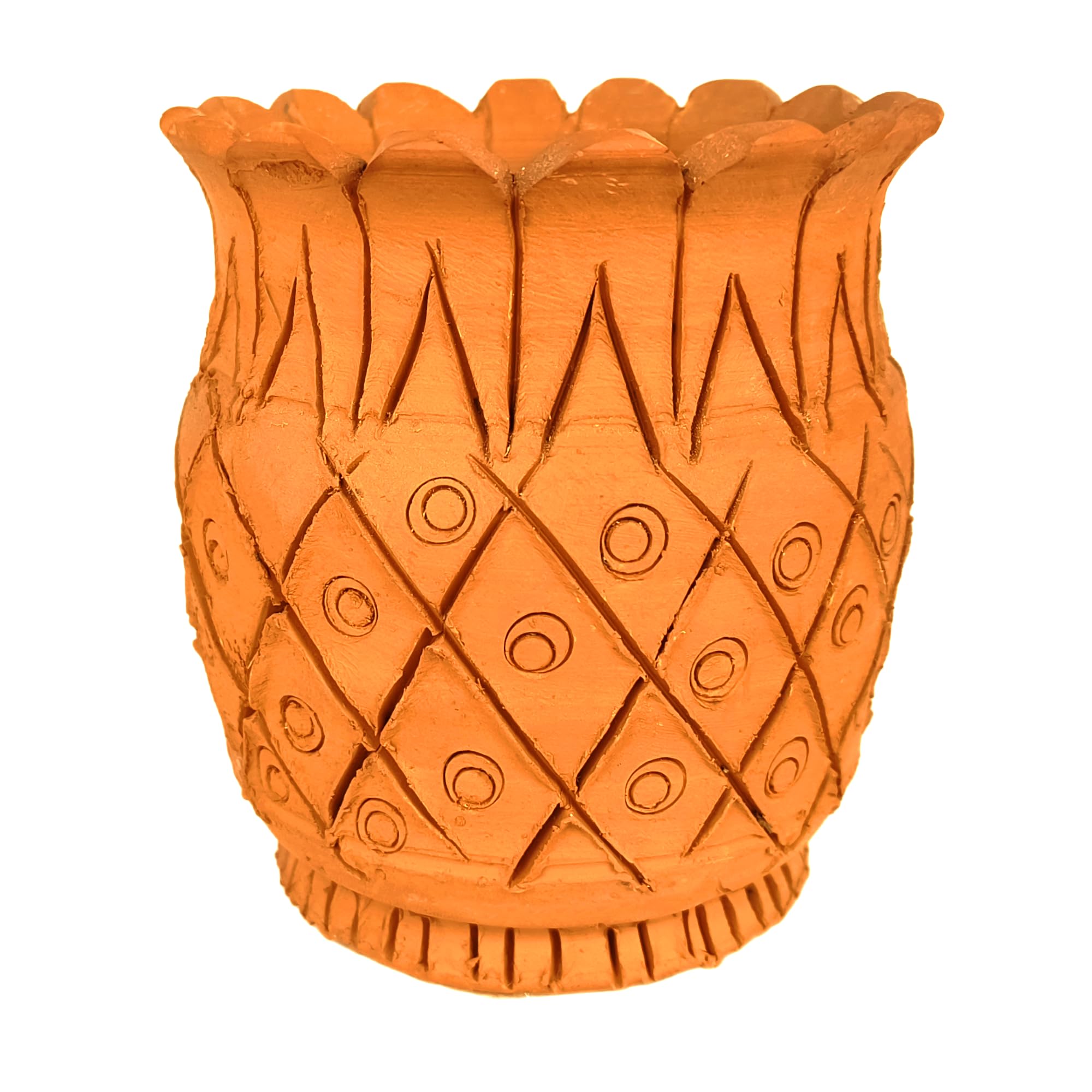 CHOICECLAY - Beautiful Pineapple Shaped Terracotta pots | Terracotta Pots for Plants (B0D29KW7HY) Amazon Price History, Amazon Price Tracker