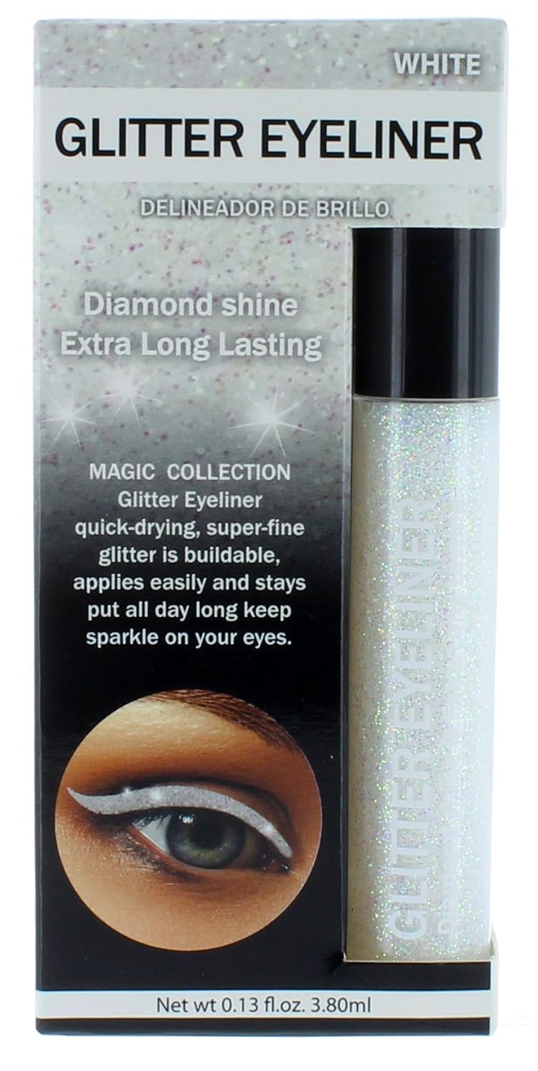 Glitter Eyeliner Diamond Shine Extra Long Lasting Waterproof White