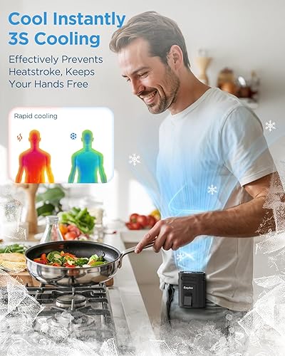 Vista 20 de Mini ventilador de mano EasyAcc USB, ventilador de escritorio pequeño personal portátil, ventilador de mesa con ventilador eléctrico plegable