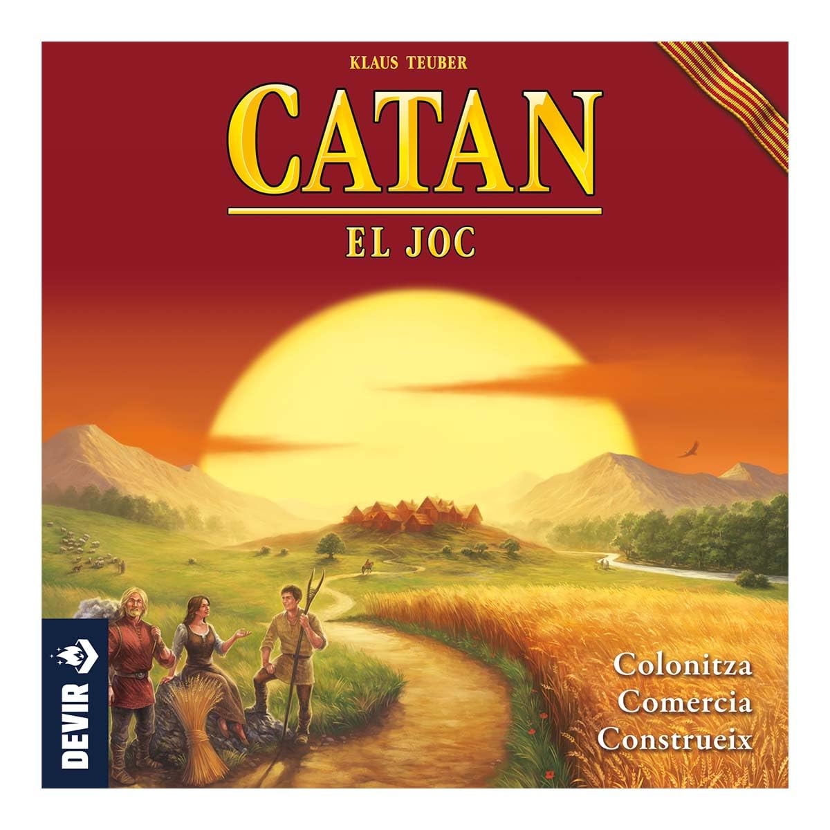 Devir - Catan Català, Joc de Taula, Joc de amb Amics, Joc de Taula 10 anys, Diversió (BGCAT)