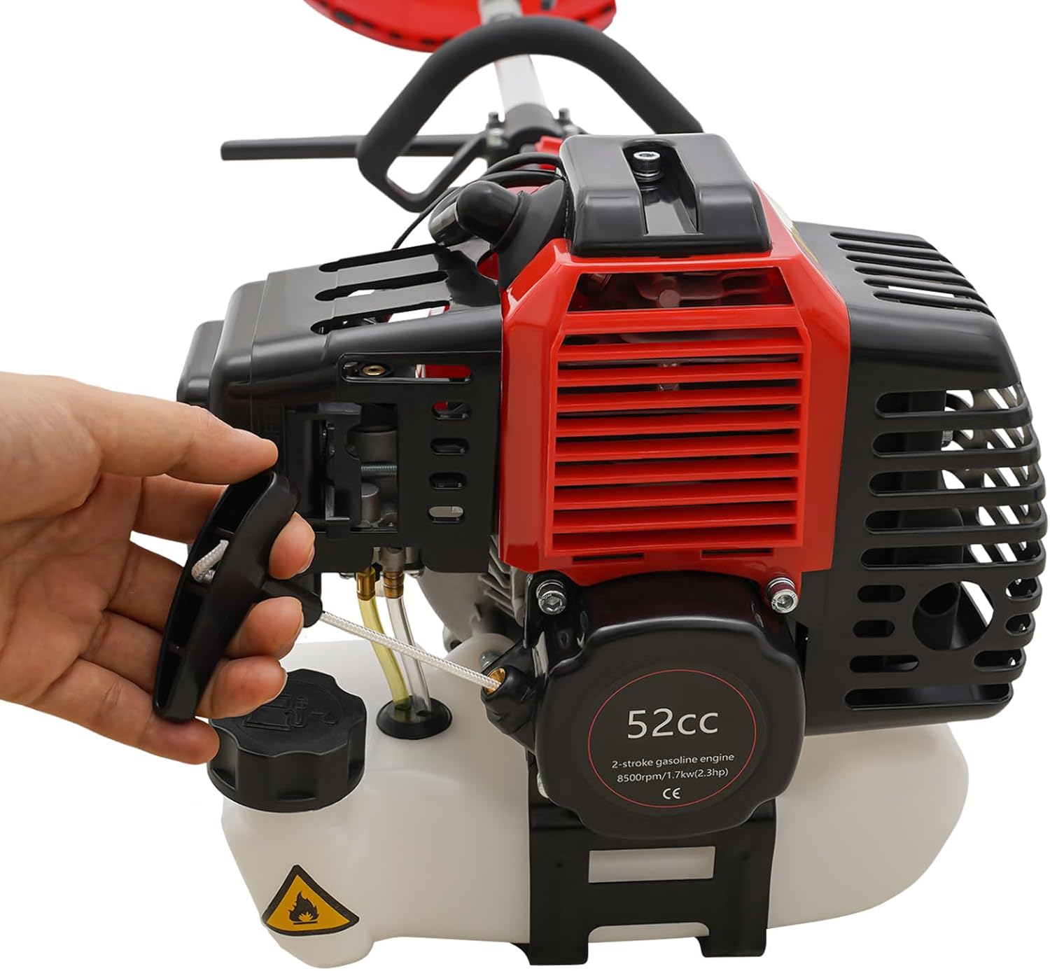 52CC Multi-Tool Gas Brush Cutter – 10-in-1 Weed Wacker, Hedge Trimmer & Pole Saw