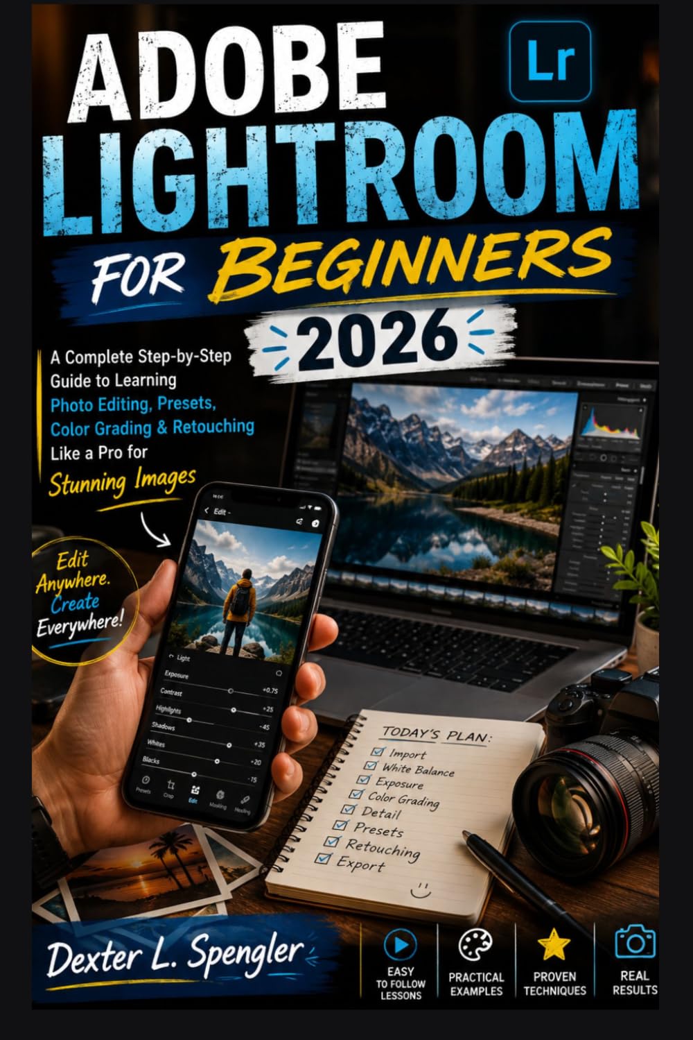 ADOBE LIGHTROOM FOR BEGINNERS 2026: A Complete Step-by-Step Guide to Learning Photo Editing, Presets, Color Grading & Retouching Like a Pro for Stunning Images