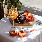 Dicunoy Set of 4 Unbreakable Stemmed Wine Glasses, 15oz Plastic Outdoor Wine Glasses, Hard Plastic Goblets Glassware, Reusable, BPA-Free, Classic Wine Cups for Patio, Poolside, Camping
