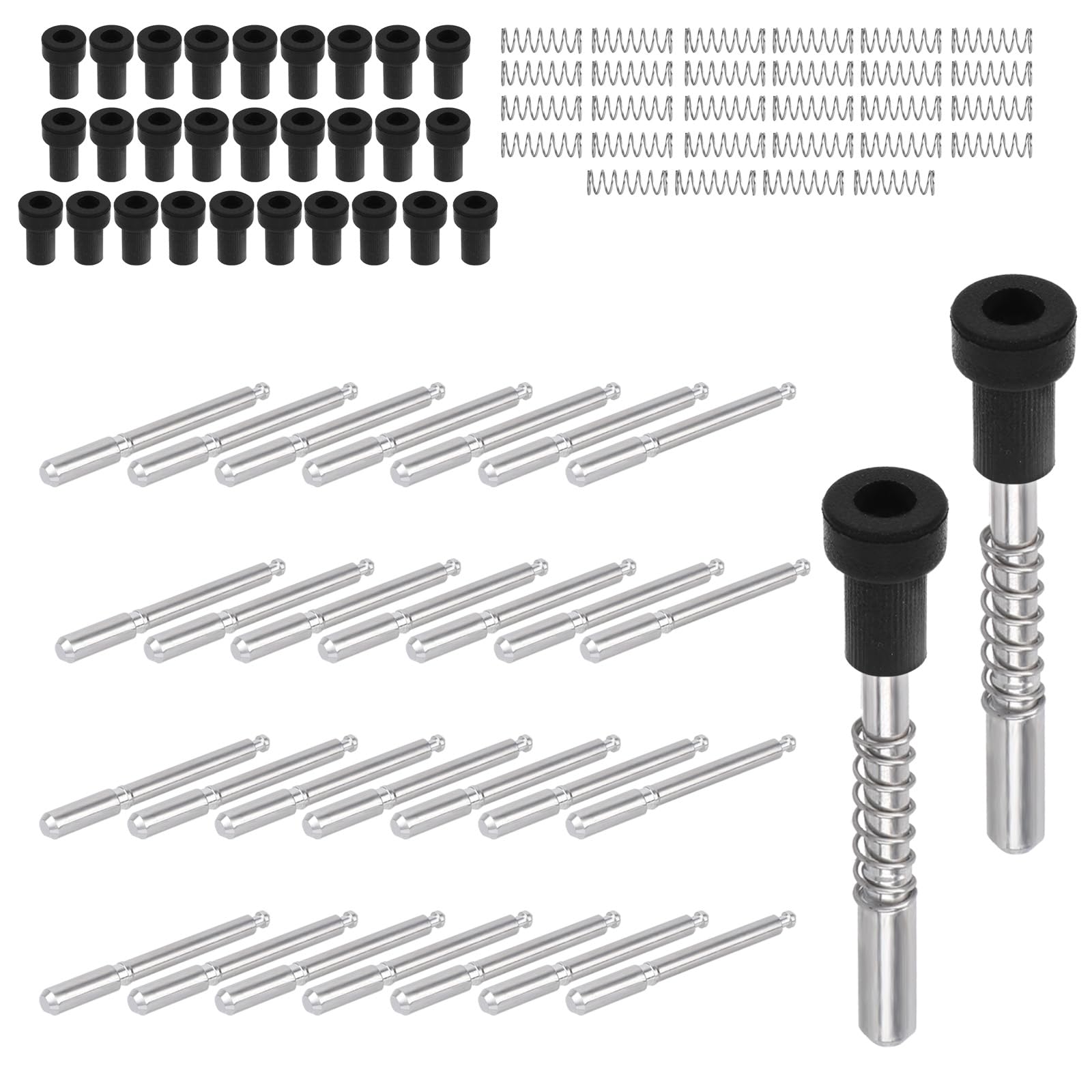 Clips de fixation écran de fenêtre en aluminium 30 pcs avec goupilles à piston