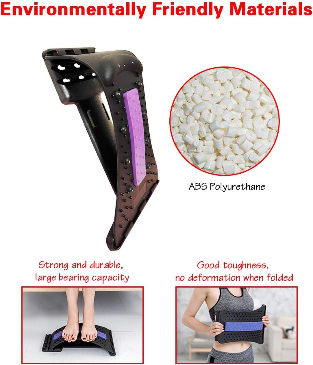 Multi-Level Neck Stretcher,Cervical Neck Stretcher Pillow Spine Alignment Chiropractic,Neck & Shoulder Massage Relaxer Traction Device,Magic Back Stretcher Device Support Relaxer (Purple) : Health & Household