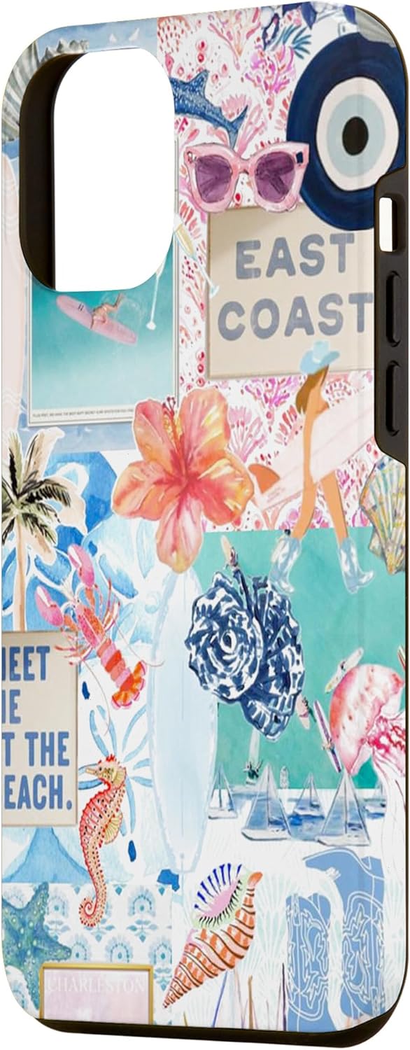 Retro Girly Beachy Costal Life Summer Collage Case for iPhone 12 Pro Max