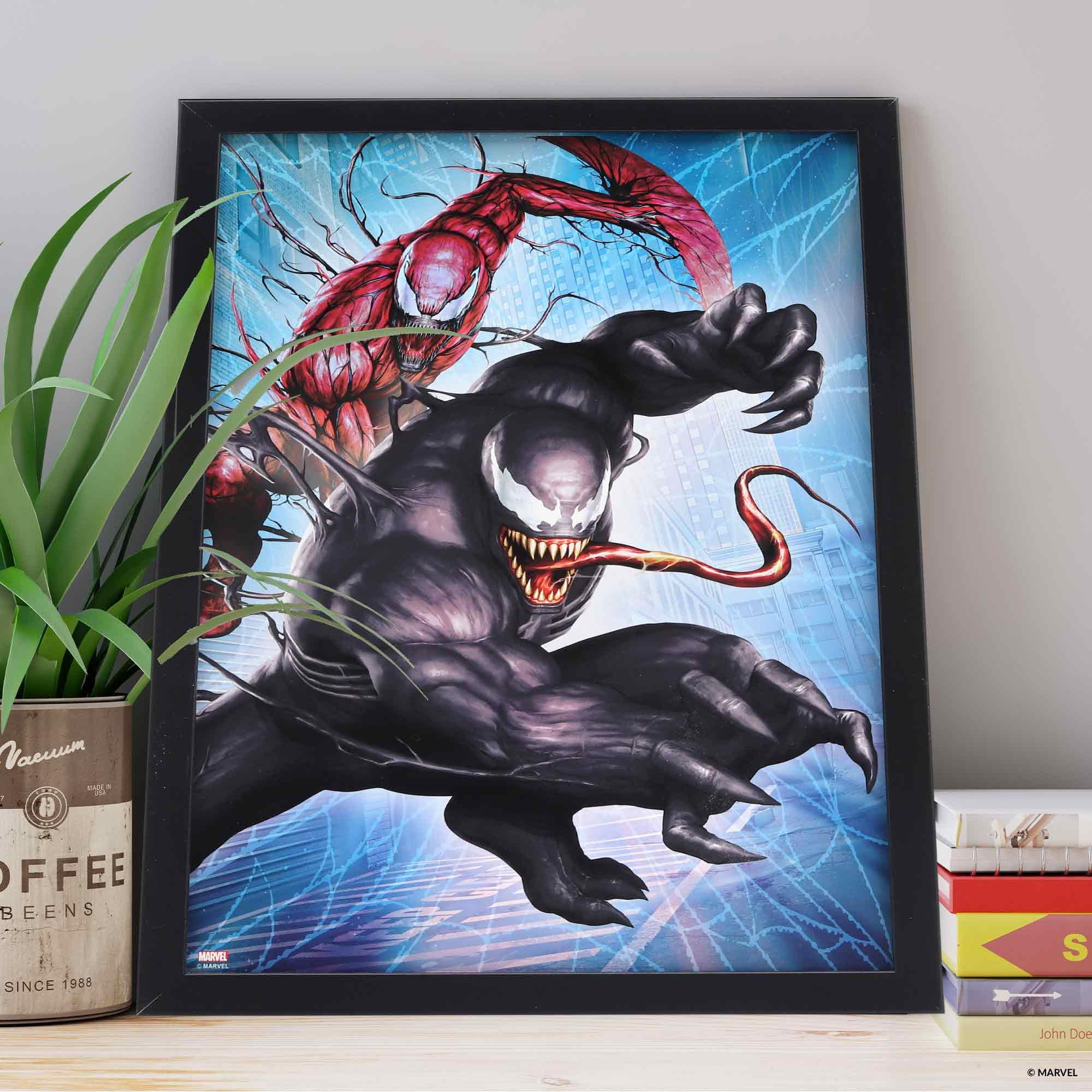 Open Road Brands Marvel Venom Jumping Wood Wall Décor : Amazon.in