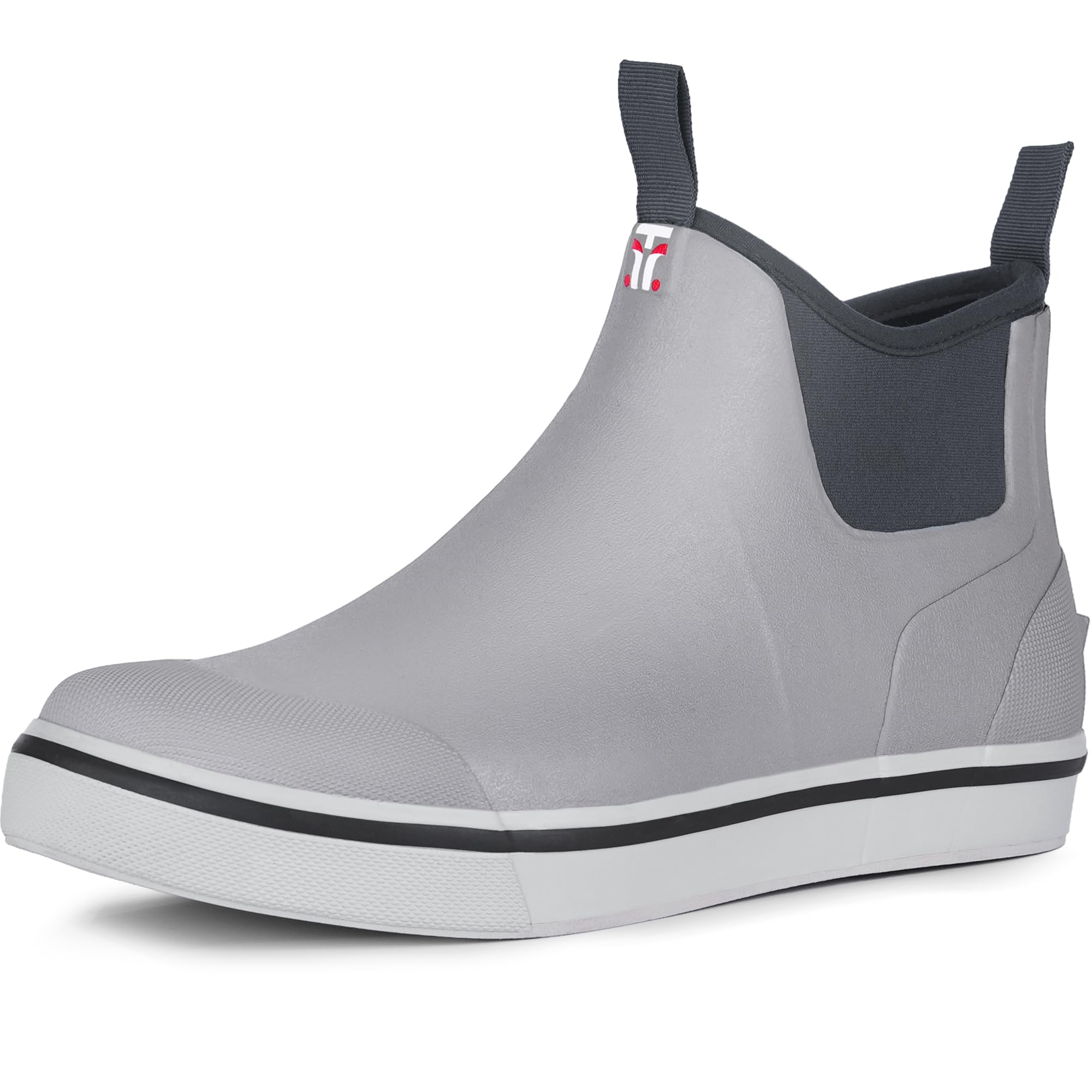 Men's Deck Boots, Waterproof Rubber Rain Boots for Fishing
