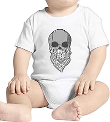body bébé tête de mort pas cher 3